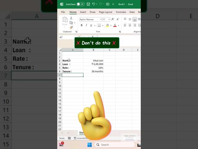 Custom formatting in Excel ️ #vikominstitute #excel #customformatting