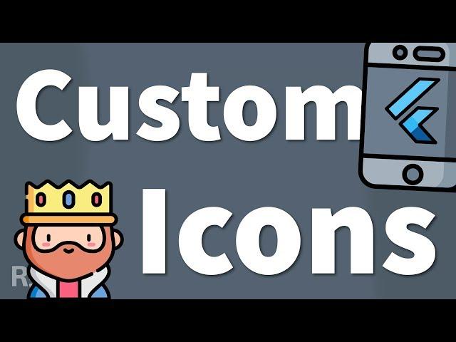 Flutter Custom Icons – Automatic & Manual Way (Icon Font or SVG)