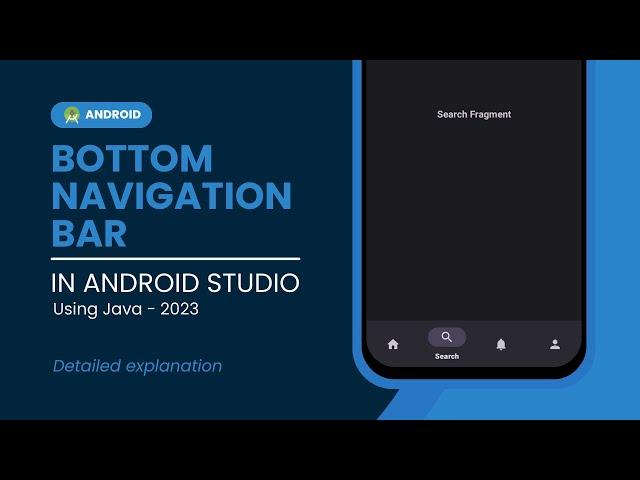Bottom Navigation Bar with Fragments - Android Studio Java Tutorial 2023 | Step by Step