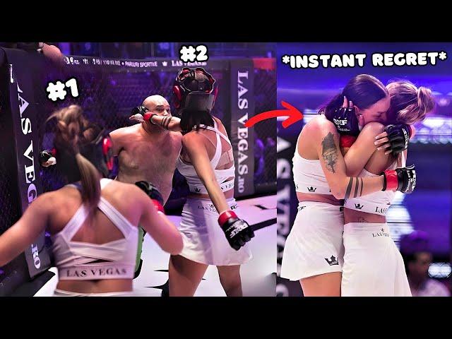 1 Man vs 2 Women In "Mixed-Gender" MMA Match