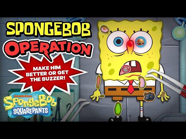 "Operation" SpongeBob | Every Time SpongeBob Had a Body Part Removed