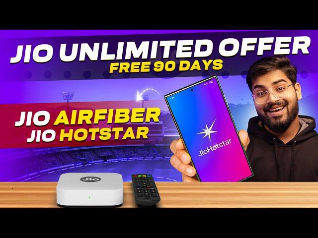 Jio Unlimited Offer 2025  Free 90 Days Jio Hotstar & 50 Days Jio AirFiber WiFi  IPL Cricket Offer