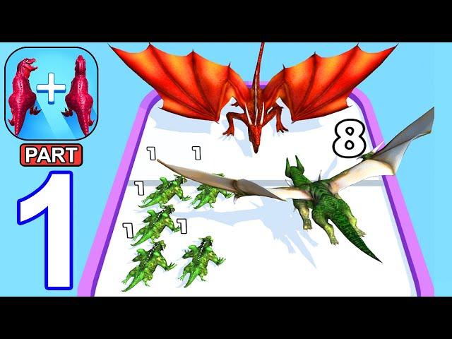 Merge Master - Dinosaur Fusion - Gameplay Walkthrough Part 1 Levels 1-14 (Android,iOS)