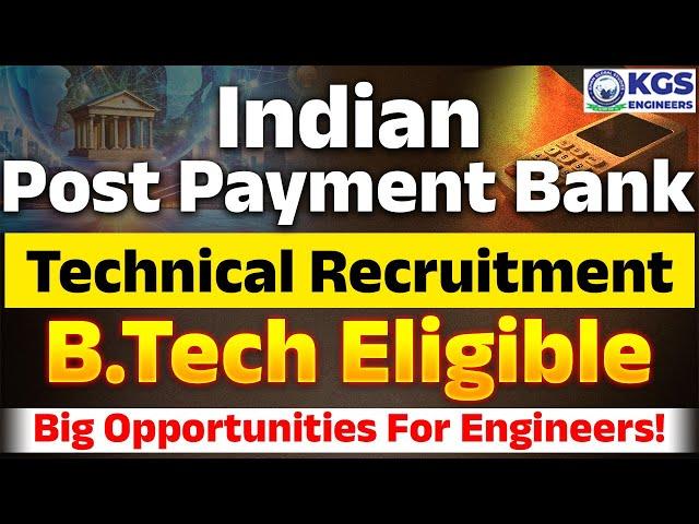 IPPB SO Notification Out | India Post Payment Bank Recruitment 2024IPPB Specialist Officer | IPPB