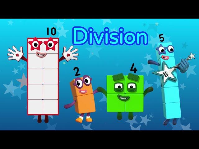 Second Grade Math made fun! | Division compilation | 123 - Learn to Count | Numberblocks