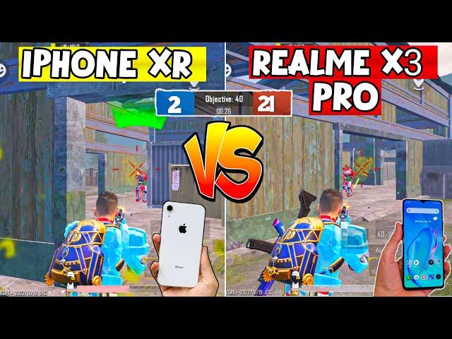 IPHONE XR VS REALME X3 PRO PUBG/BGMI TEST 2022 | REALME X3 PRO 90FPS TEST | IPHONE XR 60FPS TEST