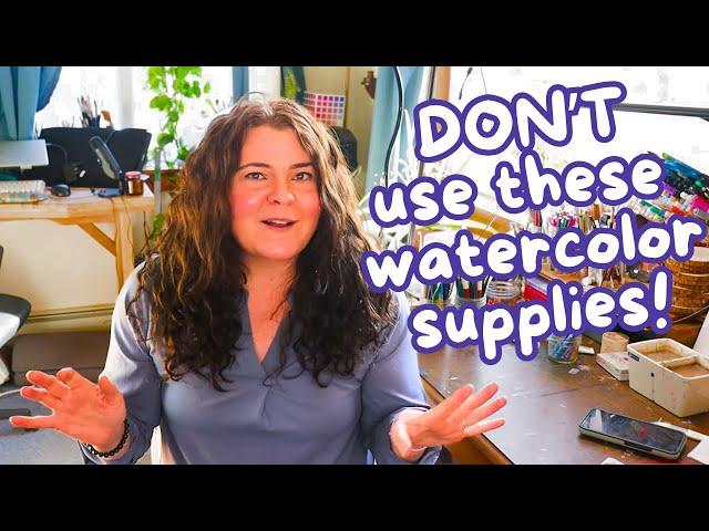 Five terrible watercolor supplies ruining your paintings! Watercolor Art Supply Recommendations