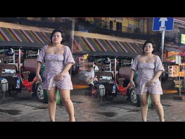 Nightlife    How is Phnom Penh, Cambodia now? Walking Street nightlife scene. So many beauties!2024