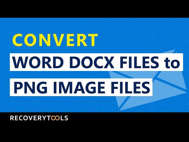 Convert Word DOCX to PNG | Change DOC to Image