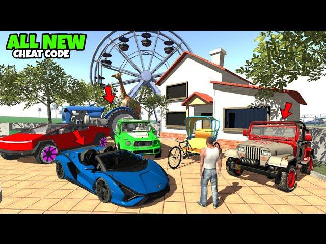 All New Cheat Code New update+ G wagon & Tractor।।Indian bike driving 3d।Indian Gta 5 new game।।