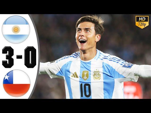 Argentina vs Chile 3-0  Resumen Y Goles Completo 2024 HD