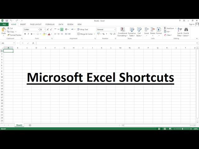 Microsoft Excel Shortcuts