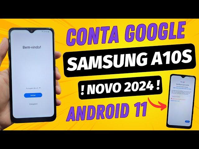 REMOVER CONTA GOOGLE SAMSUNG A10S ATUALIZADO 2024 PELO PC SM-A107M SEM UNLOCK TOOL NOVO MÉTODO