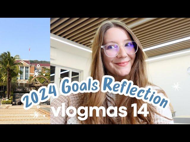 VLOGMAS DAY 14 in China! Busy day of classes, reflecting on last year's goals, feeling tired