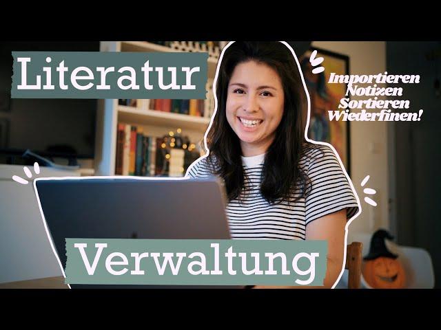 Literaturverwaltung für Uni-Arbeiten // Bachelorarbeit, Hausarbeit, Masterarbeit