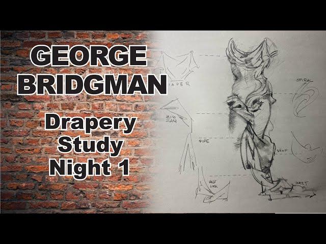 George Bridgman DRAPERY Study Night