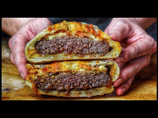 CALZONE PIZZA BURGER - english Grill- and BBQ-Recipe - 0815BBQ