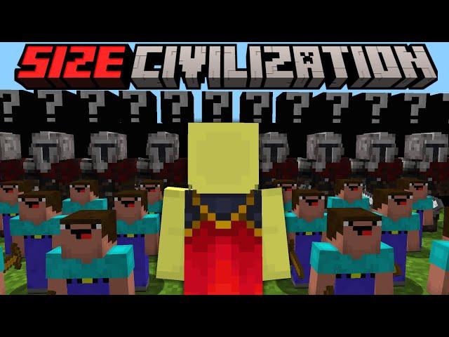 Minecraft but I join SIZE CIVILIZATION