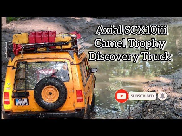 1/10 Scale Axial SCX10iii Chassis Team Raffee Discovery hard Body Camel Trophy 4x4 RC Crawler Exteme