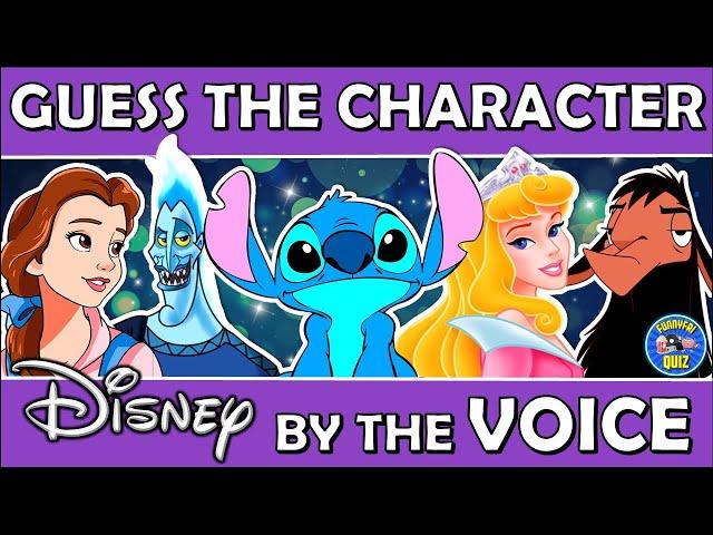 Guess the "DISNEY CHARACTER" By The "VOICE" QUIZ! | MOVIE QUIZ/CHALLENGE/TRIVIA