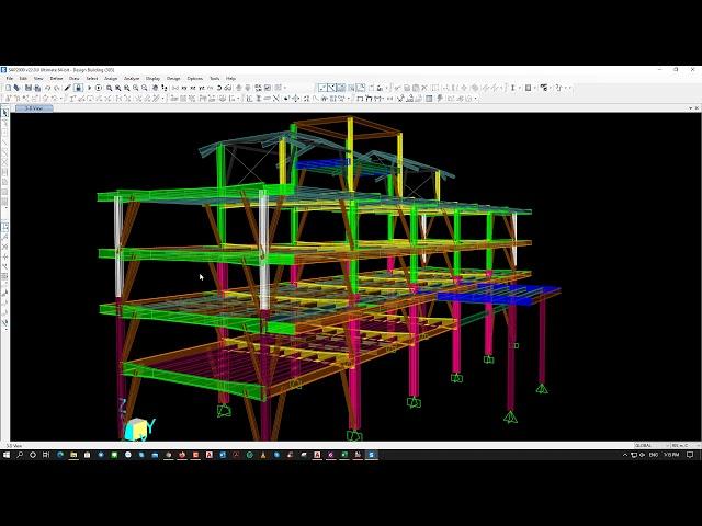 How to design sap2000 v22 steel structure building