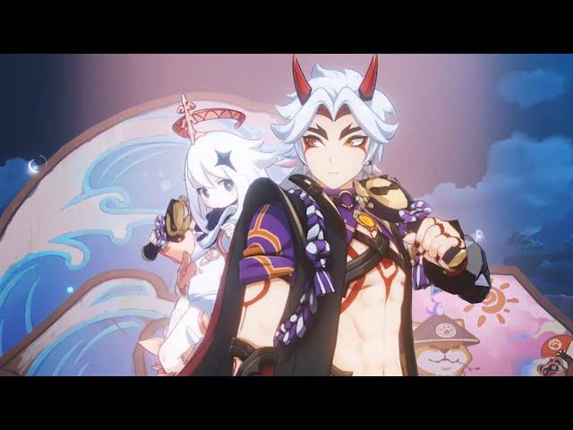 Cutscene Paimon & Itto Singing Dub Japan | Lumine Version • Genshin Impact Ver. 4.6