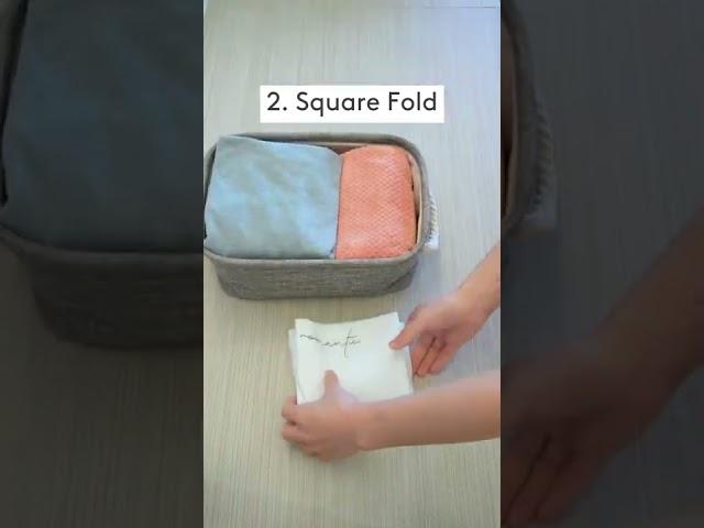 How to fold t shirt in 4 ways. #shorts #organization #folding #homehacks #lifehacks #home #howto