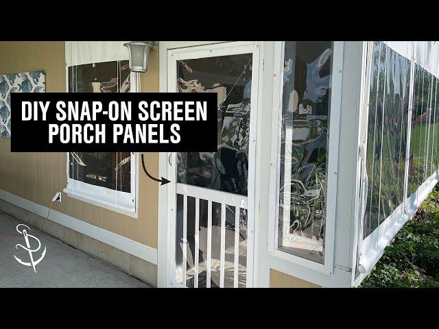 How to Make Snap-On Enclosure Panels for a Screen Porch