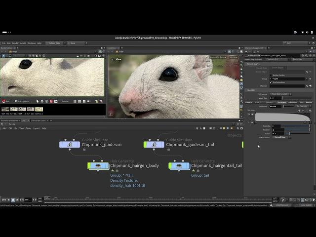 Houdini Fur Lookdev | 10 Grooming Fur