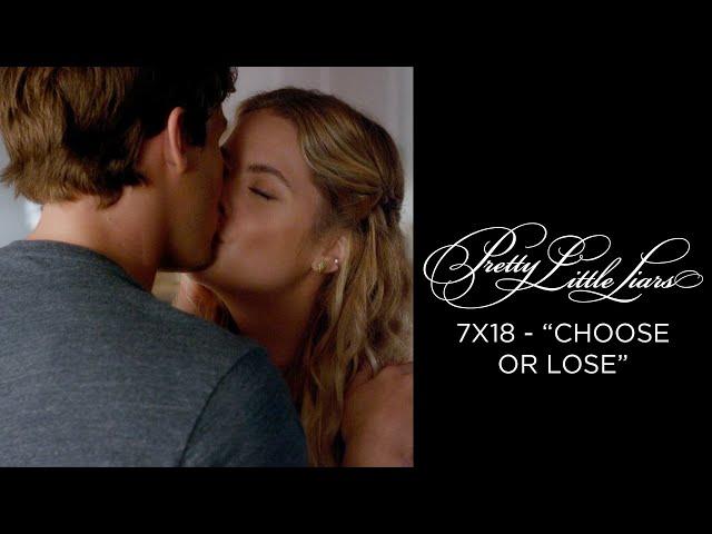 Pretty Little Liars - Caleb Tells Hanna He Loves Her/Haleb Kiss - "Choose or Lose" (7x18)