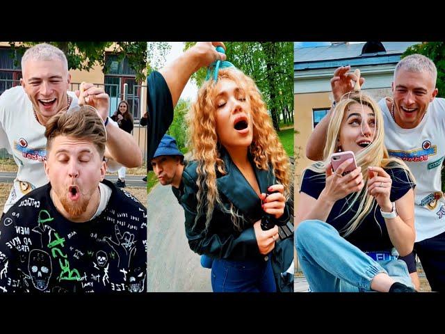 Best People Reactions to Head Massage Prank