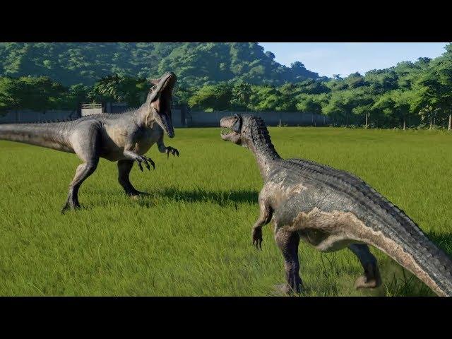 Allosaurus VS Baryonyx - Jurassic World Evolution