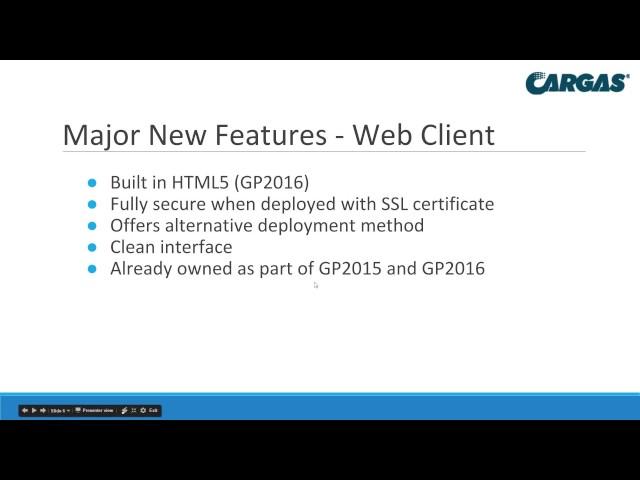 Microsoft Dynamics GP Web Client