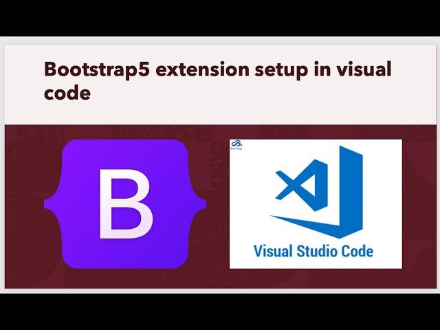 Install bootstrap5 extension in visual code/ extension for auto complete bootstrap