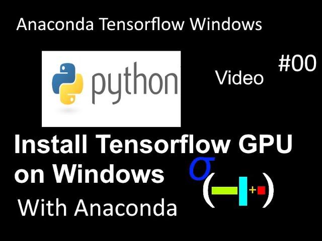 Easily install tensorflow 2.0 for GPU on Windows using Anaconda