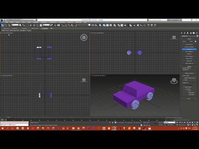 3ds max Wheel Rotation tutorial / 3ds max car animation / 3ds max car movement tutorial