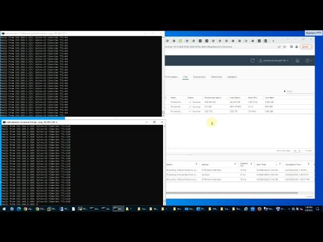 Vcenter- ESX - VMWARE : HA   Configure and Test High Availability Vcenter-8 with 2 Hosts