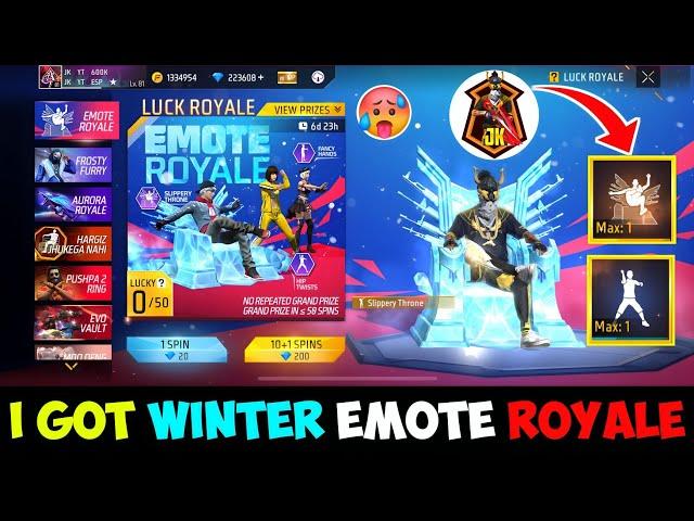 I GOT WINTER SESSION EMOTE ROYALE EVENT  || EMOTE ROYALE EVENT  || FREE FIRE EMOTE ROYALE EVENT