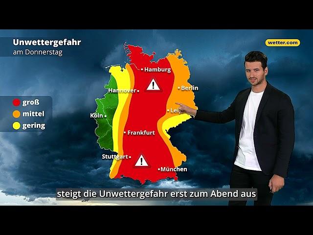 Wetter heute: Örtlich starke Gewitter mit Unwetterpotential