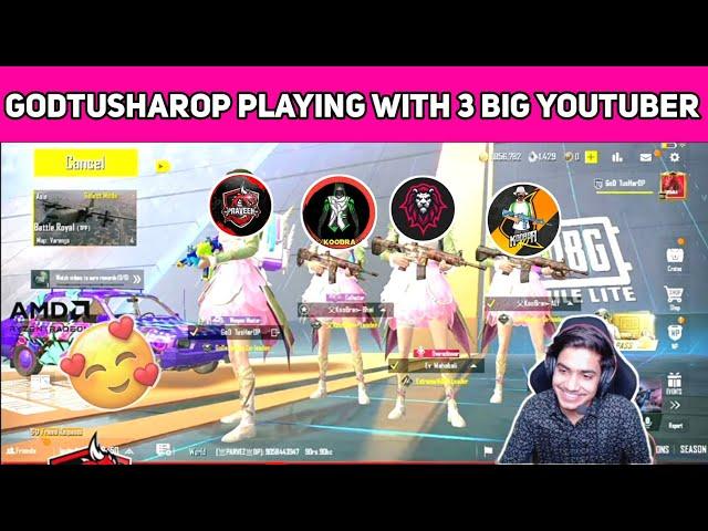 GoDTusharOP Playing With Insane Lion, Koobra Bhai, Koobra Ali  | GoD Tushar op funny Gameplay