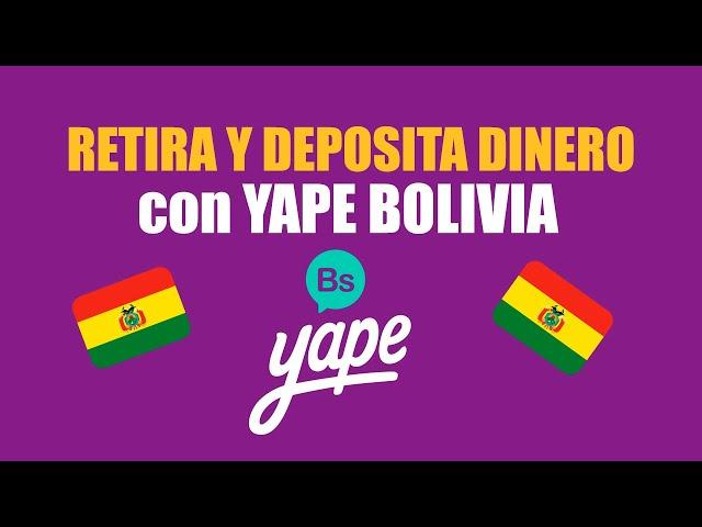 DEPOSITAR Y RETIRAR DINERO con Yape Bolivia