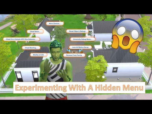 Experimenting With A Hidden Menu | The Sims 4