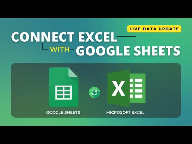 How to Connect Microsoft Excel with Google Sheets | Auto-Sync Google Sheets with Excel