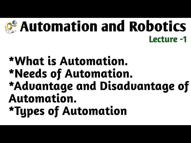 What is Automation//Types of Automation.