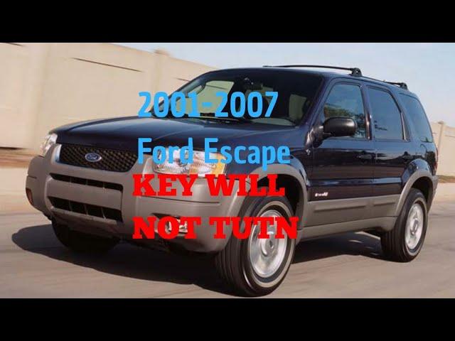 Ford Escape ignition key will not turn/ Ford Escape won’t start/ cheap repair! You can do at home!!!