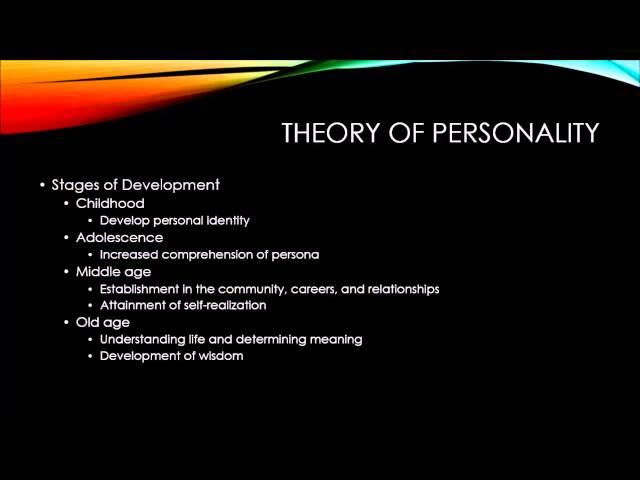 Theories of Counseling - Analytic (Jungian) Therapy