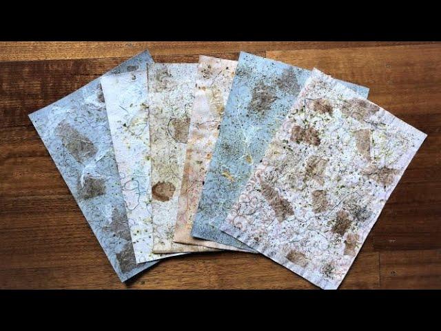 Faux Handmade Textured Paper (EASY DIY) Tutorial