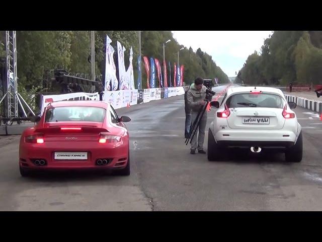 700 HP Nissan Juke R vs. 900 HP Porsche 911 Turbo. Unlim 500+