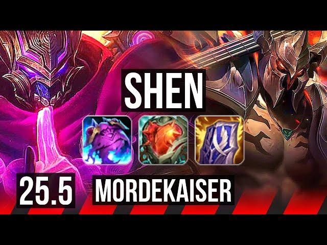 SHEN vs MORDEKAISER (TOP) | 9/2/9, Dominating | EUW Master | 25.5