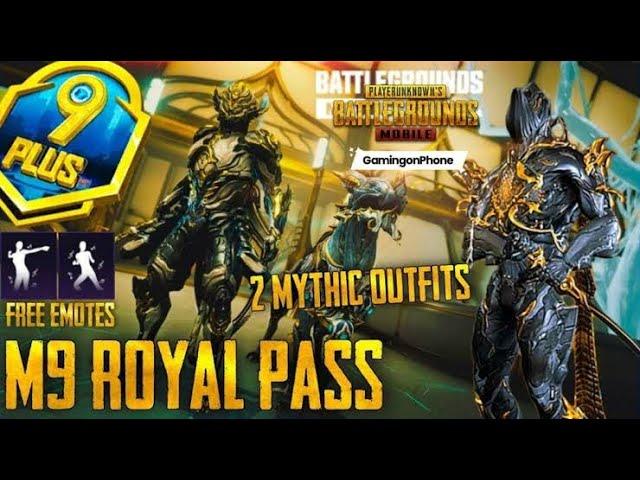M9 ROYAL PASS 1 TO 50 RP REWARDS ARE HERE-PUBG MOBILE AND BGMI